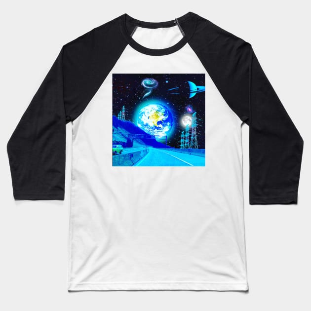 Astral Commute Baseball T-Shirt by lofi_retrowave